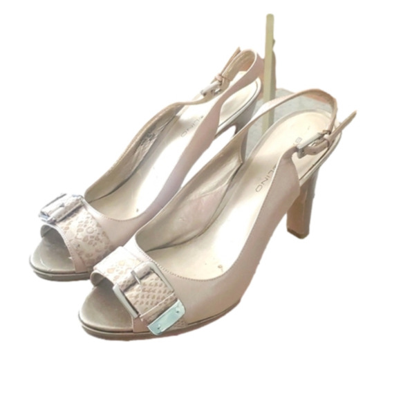 BANDOLINO leather heels open toes sling back - Picture 1 of 8